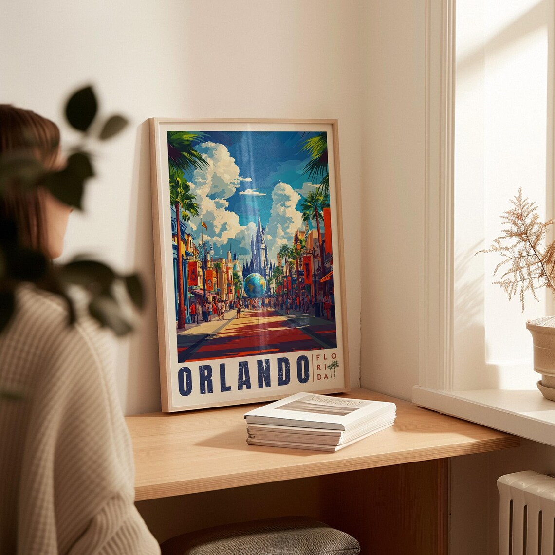 Orlando Travel Poster, Florida Travel Poster Art Print - Image 2