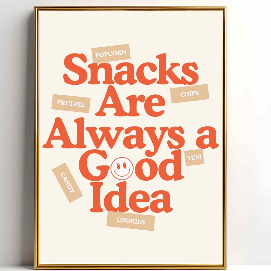 Snacks Are Always A Good Idea, Retro Kitchen Decor