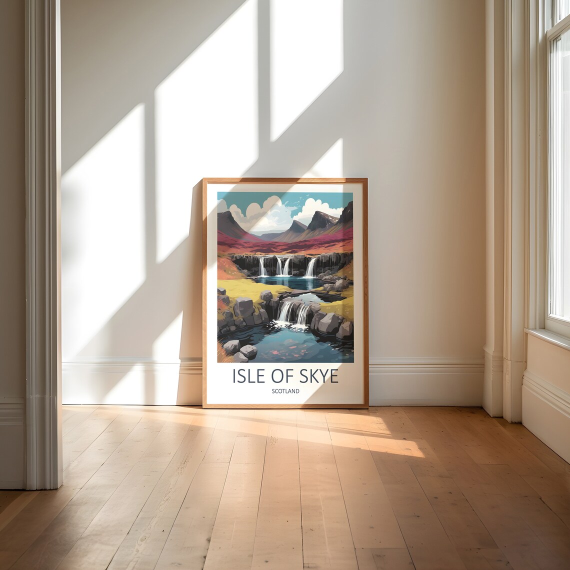 Isle of Skye Scotland Waterfalls and Pools in Autumn Colors Poster - Image 6