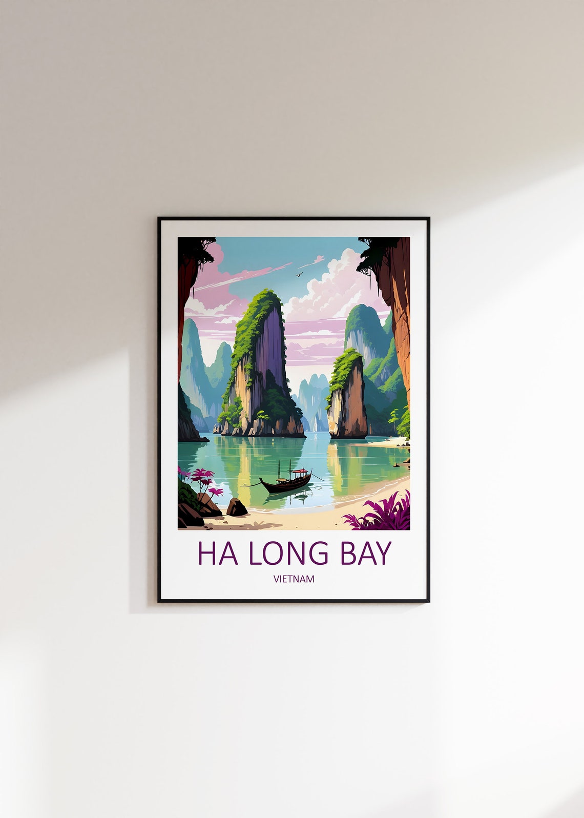 Ha Long Bay Print Ha Long Bay Poster Vietnam Travel Print Vietnam Poster Ha Long Bay Vietnam Travel Gift Vietnam Wall Art Ha Long Bay - Image 4