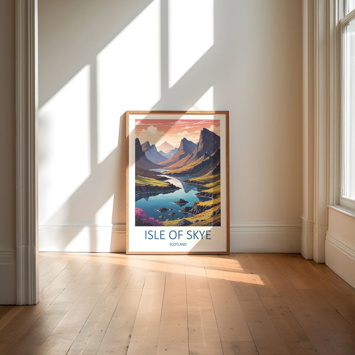 Isle Of Skye Print Isle Of Skye Art Scotland Print Isle Of Skye Poster Scottish Gifts Travel Gift Scottish Prints Skye Travel Print - Image 6