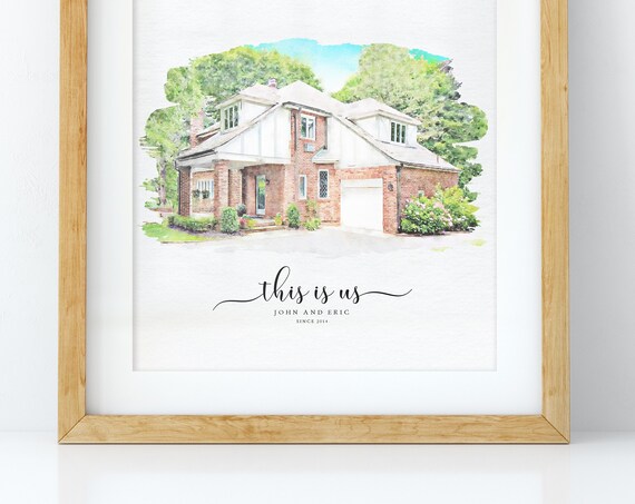 Custom House Portrait, Best Gift Ideas For Mom