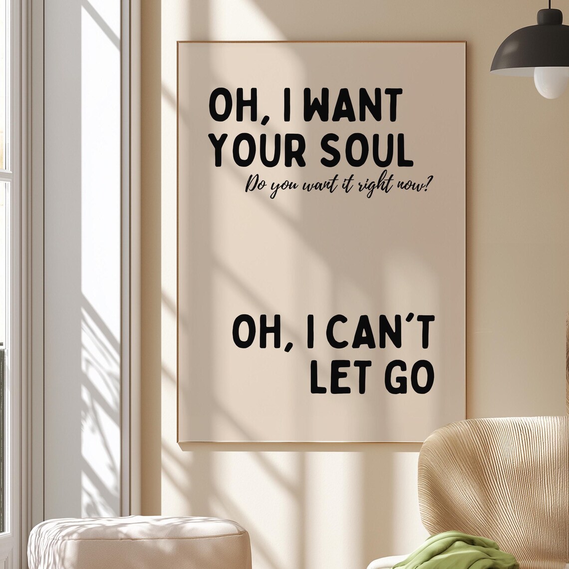 I Want Your Soul Inspired House Music Poster