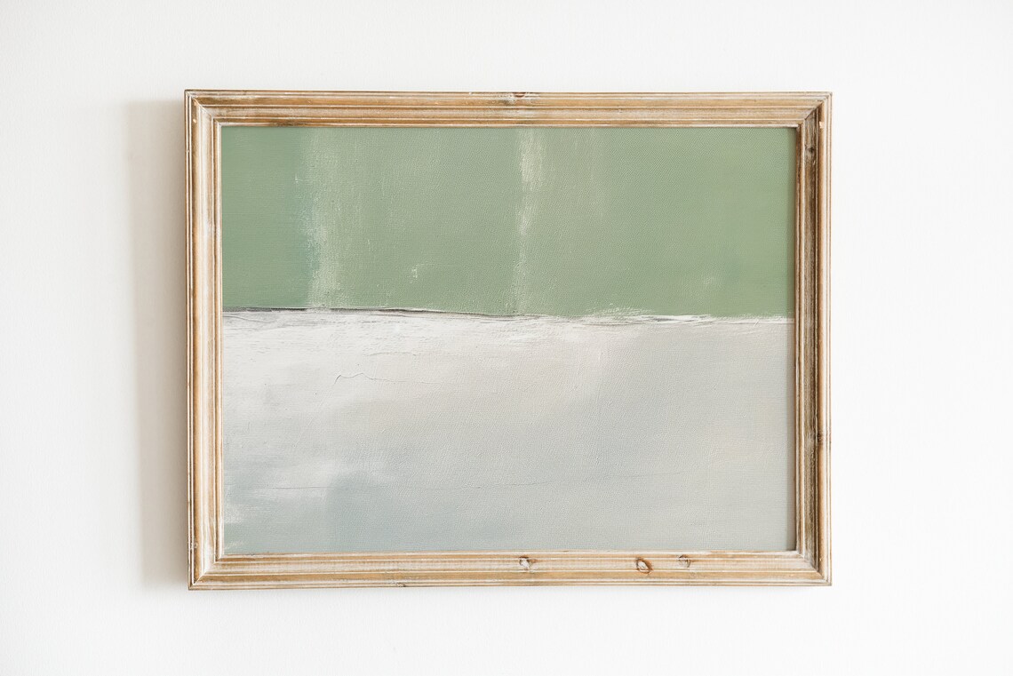 Sage Green Vintage Aesthetic Neutral Art Print