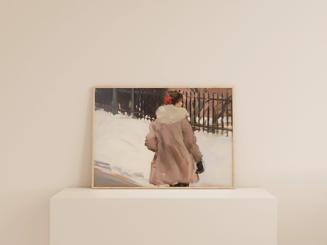 Pink Winter New York City Apartment Art Print - Image 2