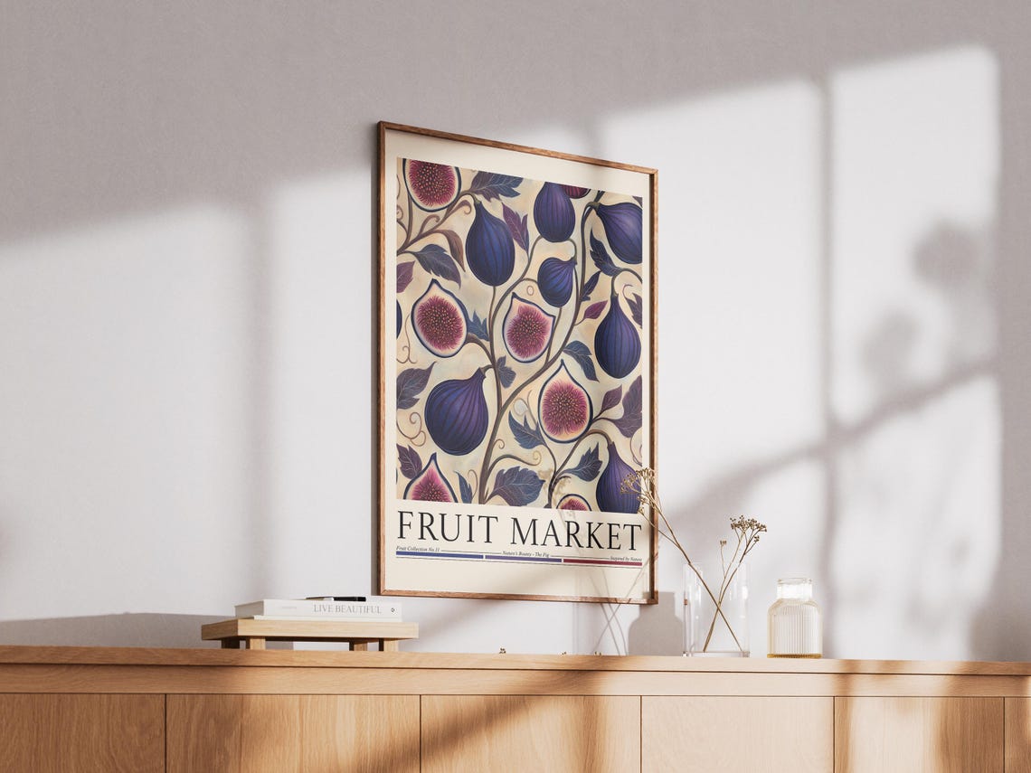 Fig Fruit Fruit Market, Modern Abstract Art - Image 2