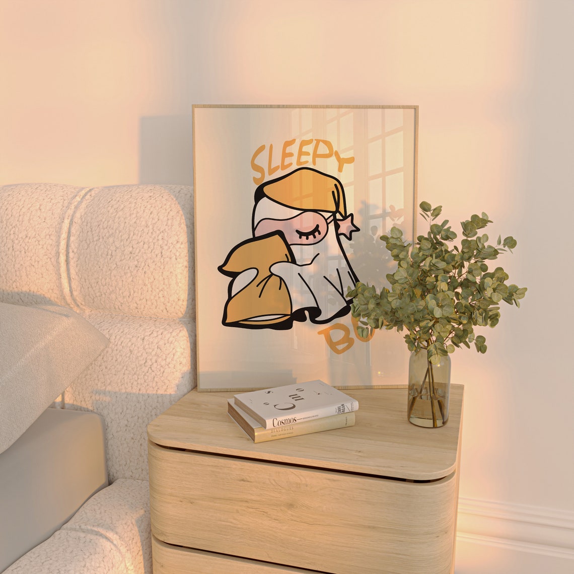 Cute Ghost Halloween Decor Halloween Wall Art Kids Room Halloween Wall Decor Nursery Room Ghost Print Cute Halloween Print - Image 4