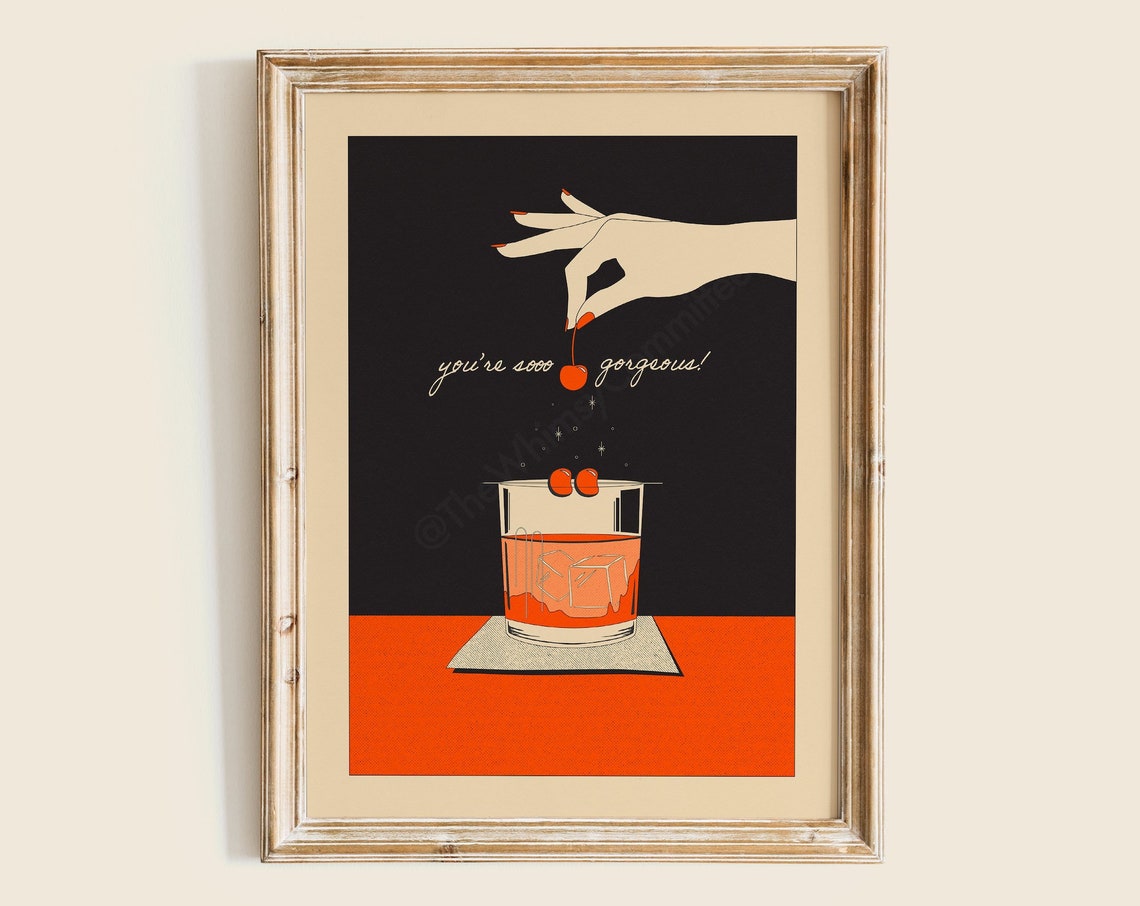 Youre So Gorgeous Art Print, Old-Fashioned Poster