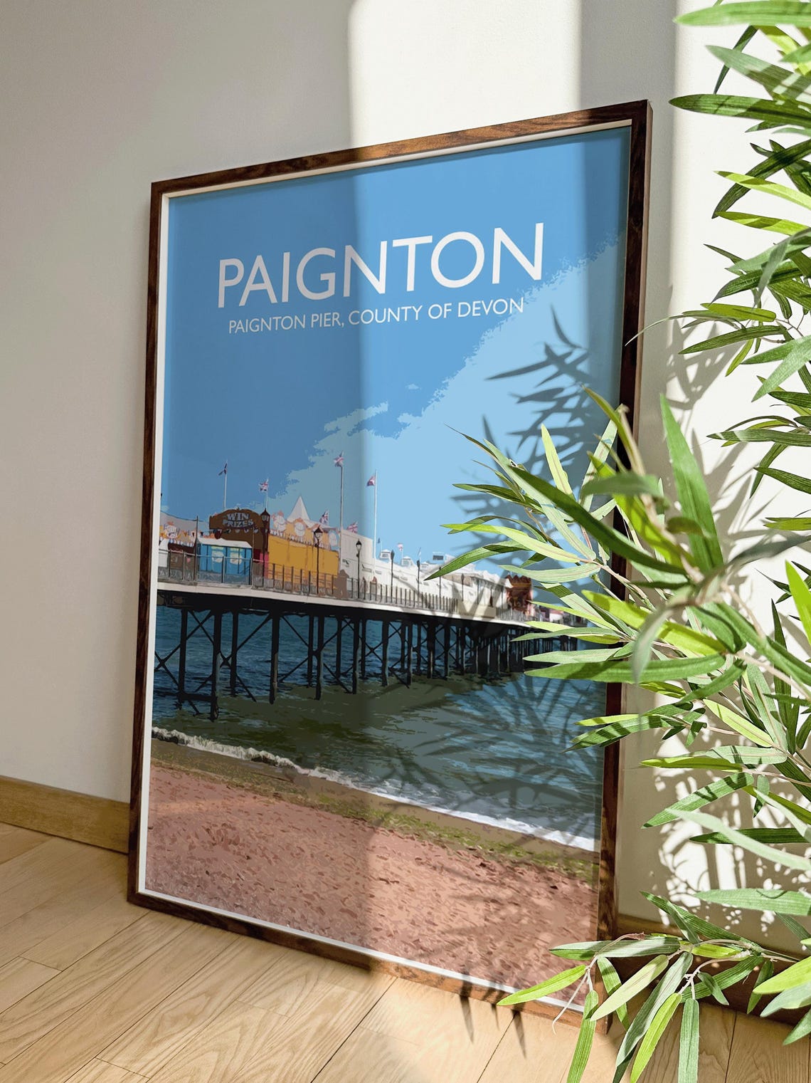 Paignton Pier Poster, British Coastline - Image 5