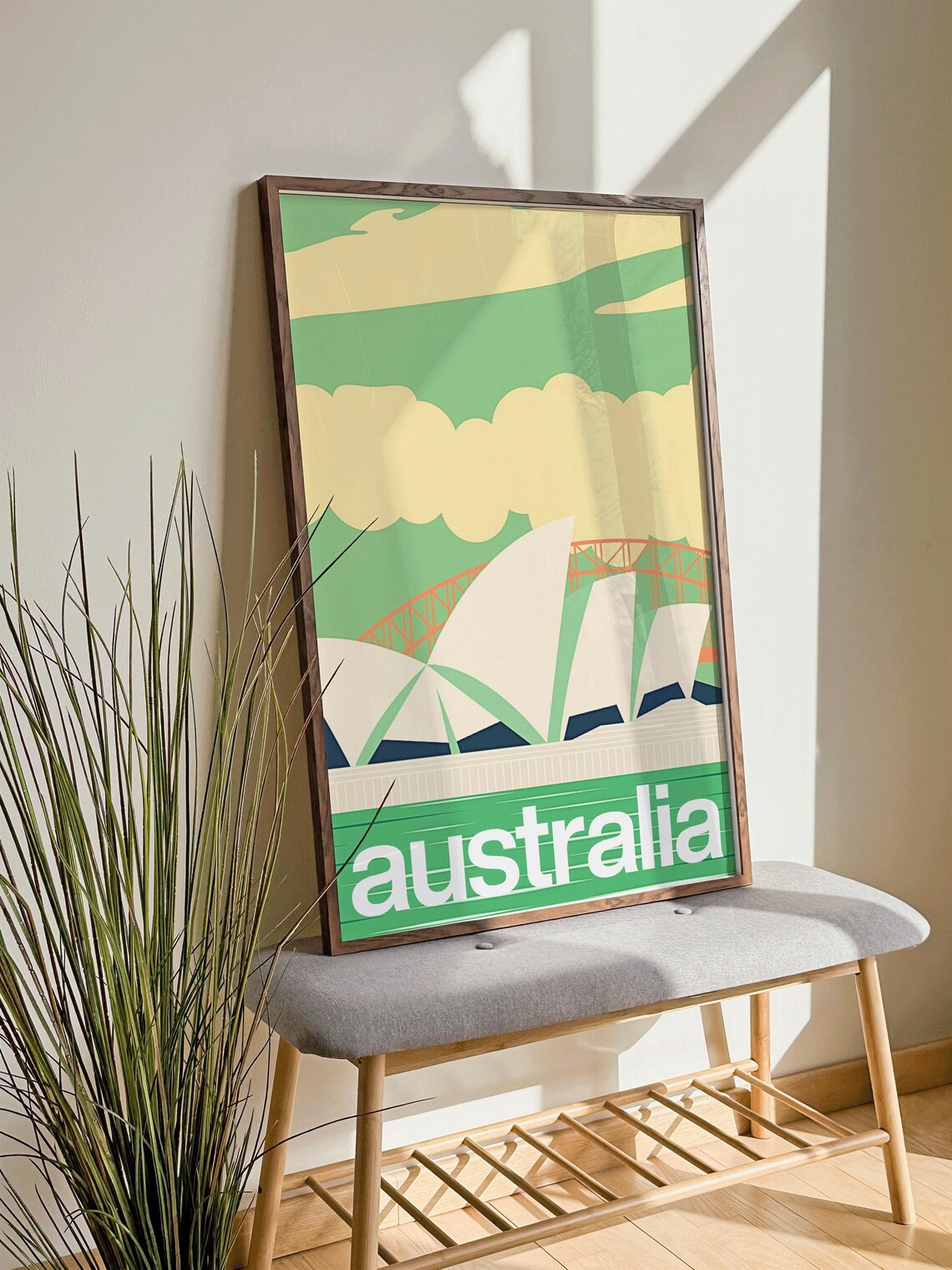 Australia Sydney Vintage Travel Poster, Retro - Image 5