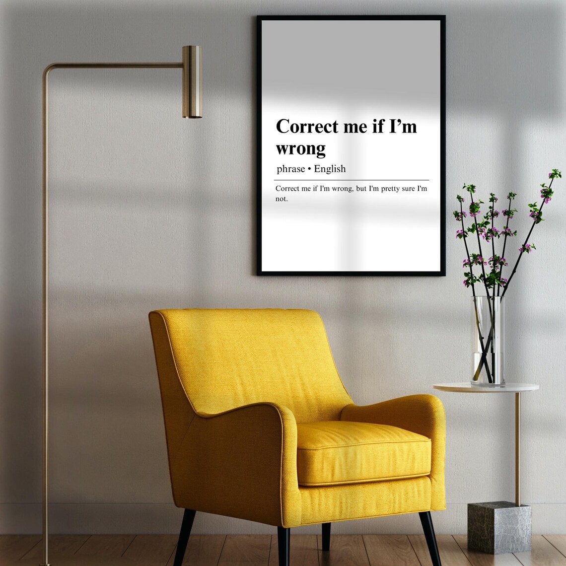 Correct Me If I'm Wrong Definition Poster, Gift For Colleague - Image 2