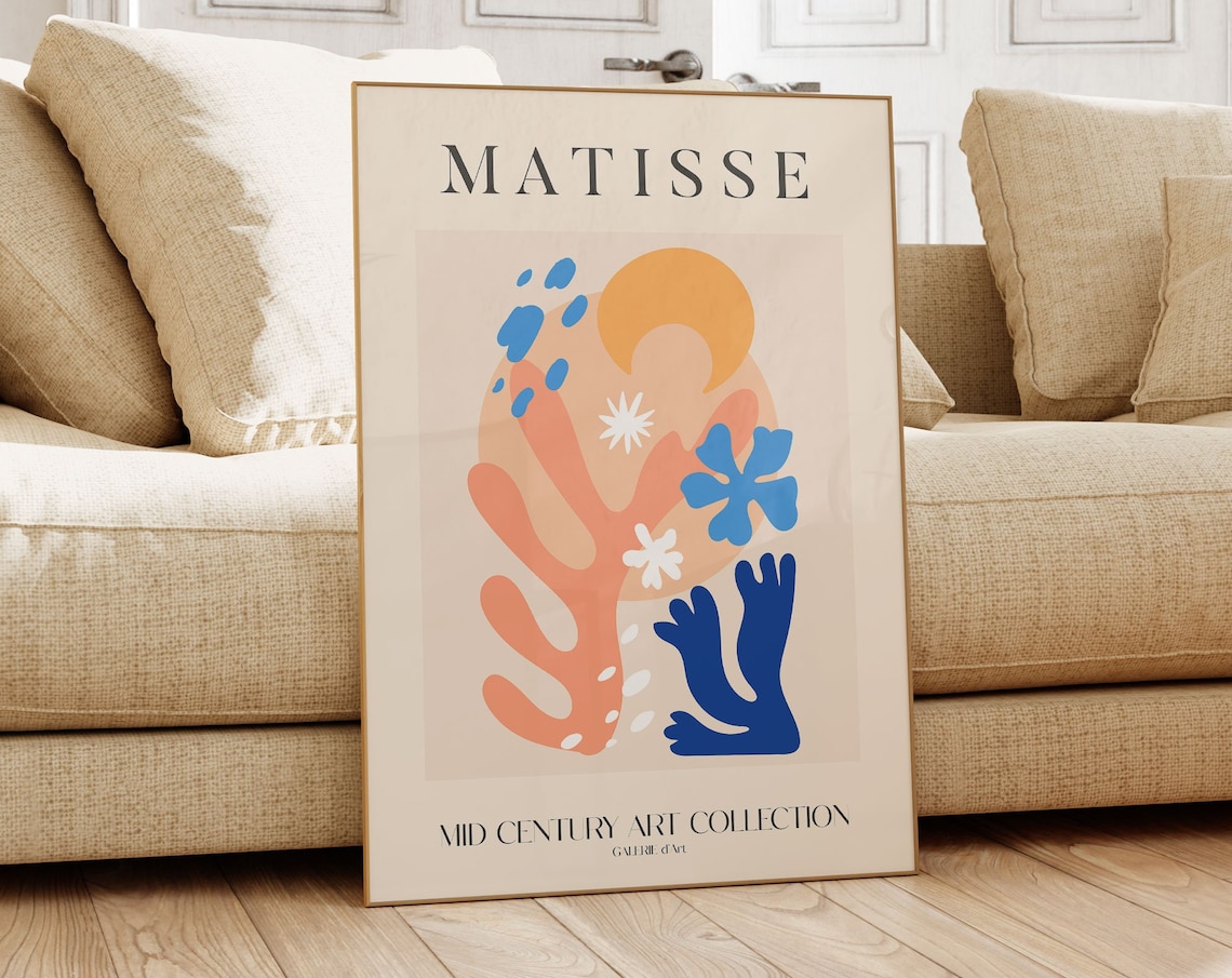 Henri Matisse Exhibition Poster, Scandinavian Design