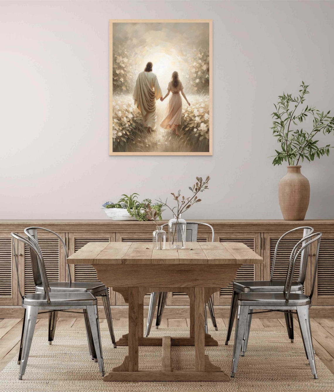 Follow His Path Christian Wall Art Jesus With Woman Jesus Wall Art Lds Art Bible Painting Jesus With Woman Jesus Print Christian Art - Image 5