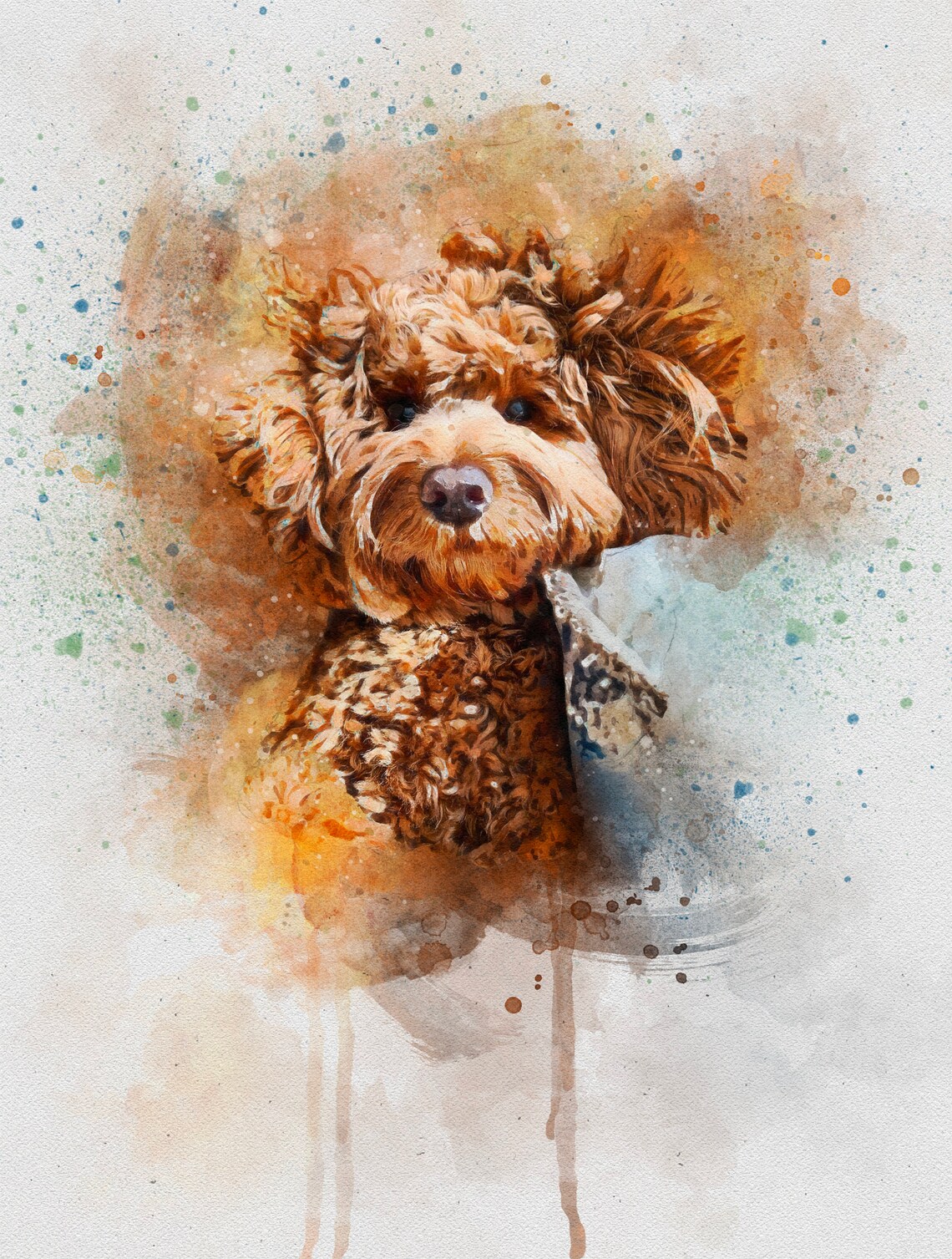 Custom Dog Portrait, Watercolor Art Print - Image 4