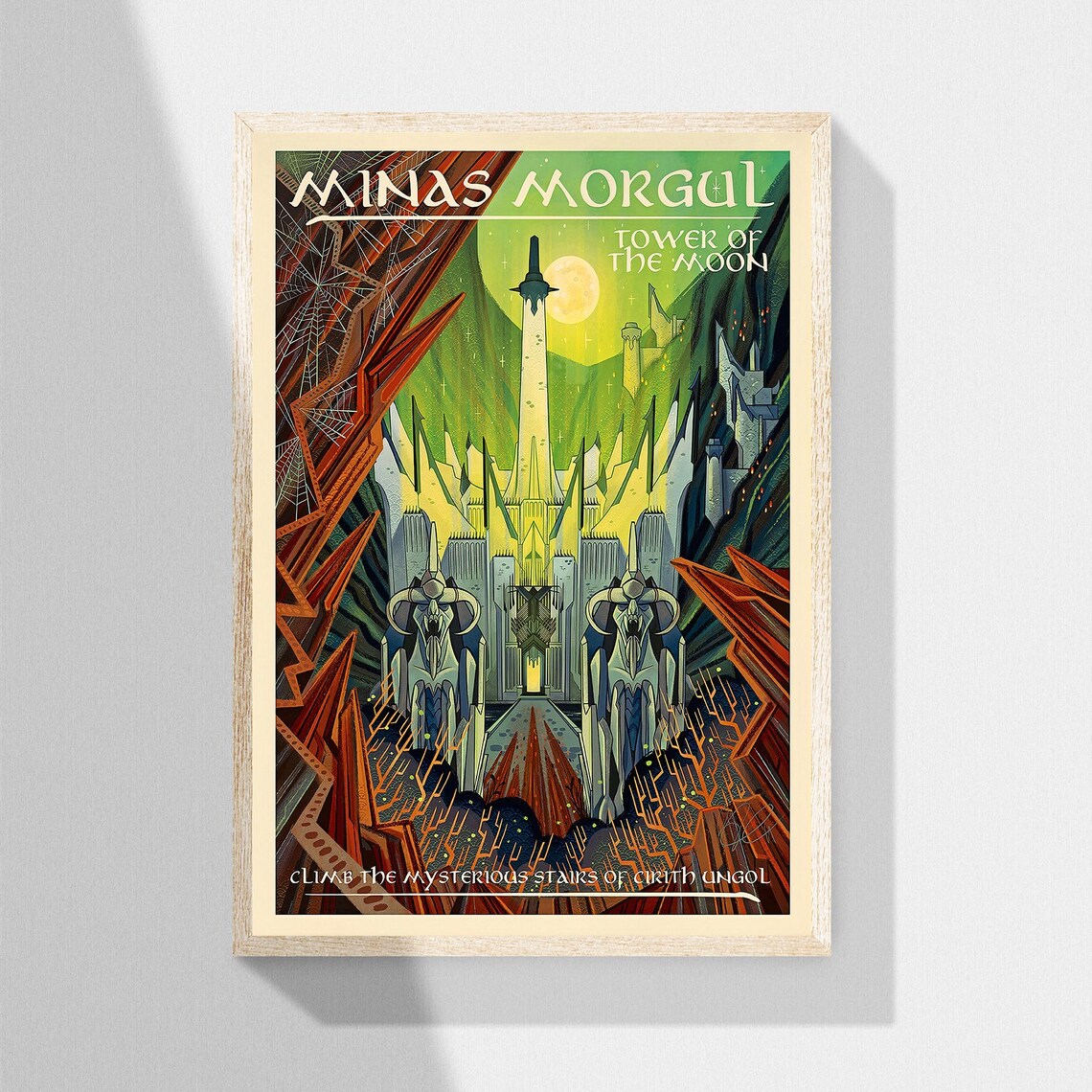 Minas Morgul Travel Fantasy Rings Travel Poster