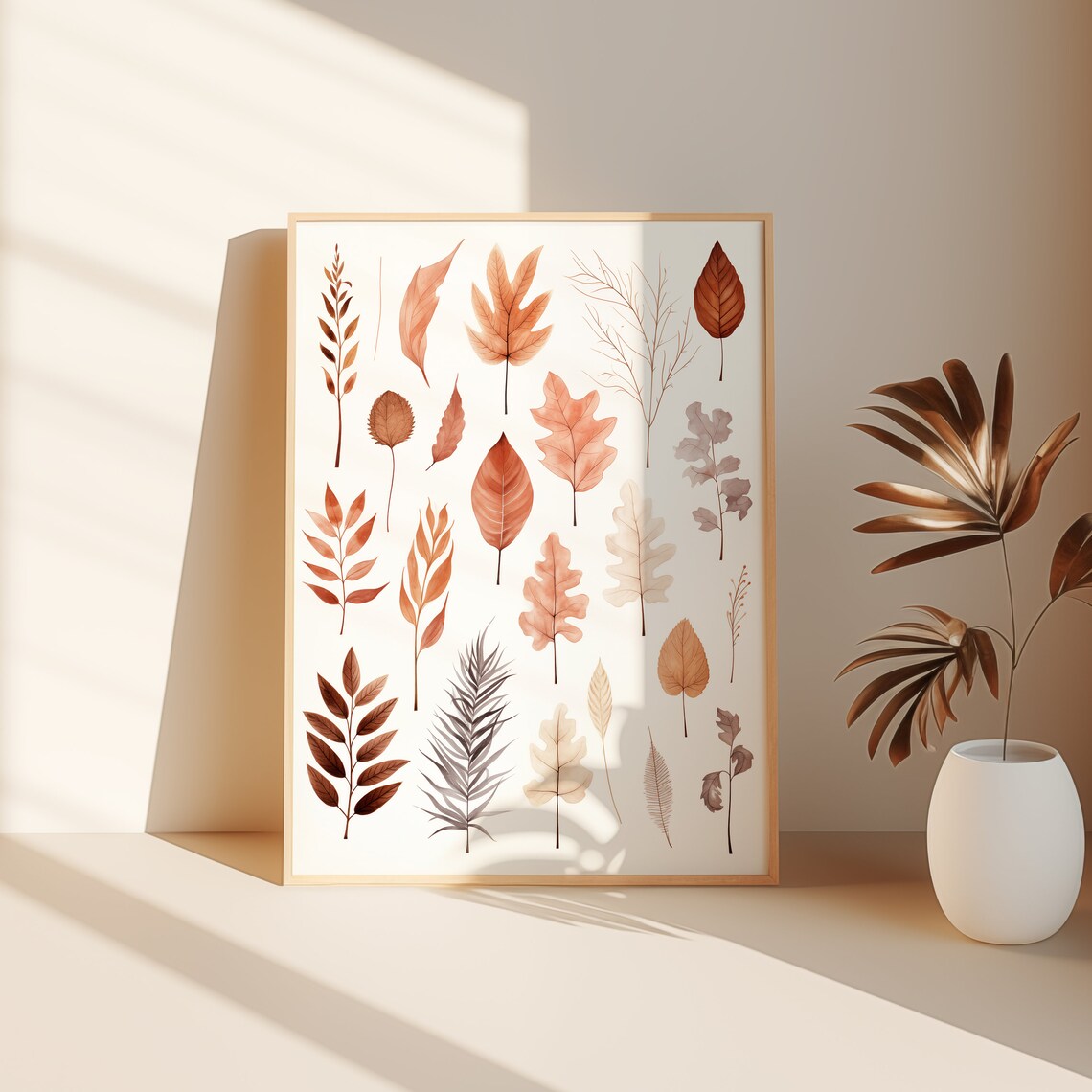 Rustic Fall Leaves Autumn Botanical Print - Image 2
