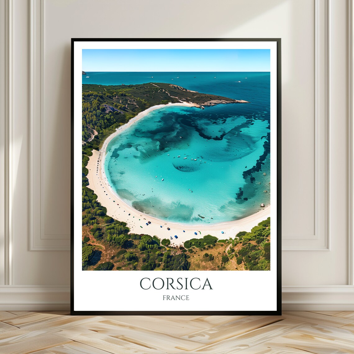 Corsica Travel Poster, French Mediterranean Island