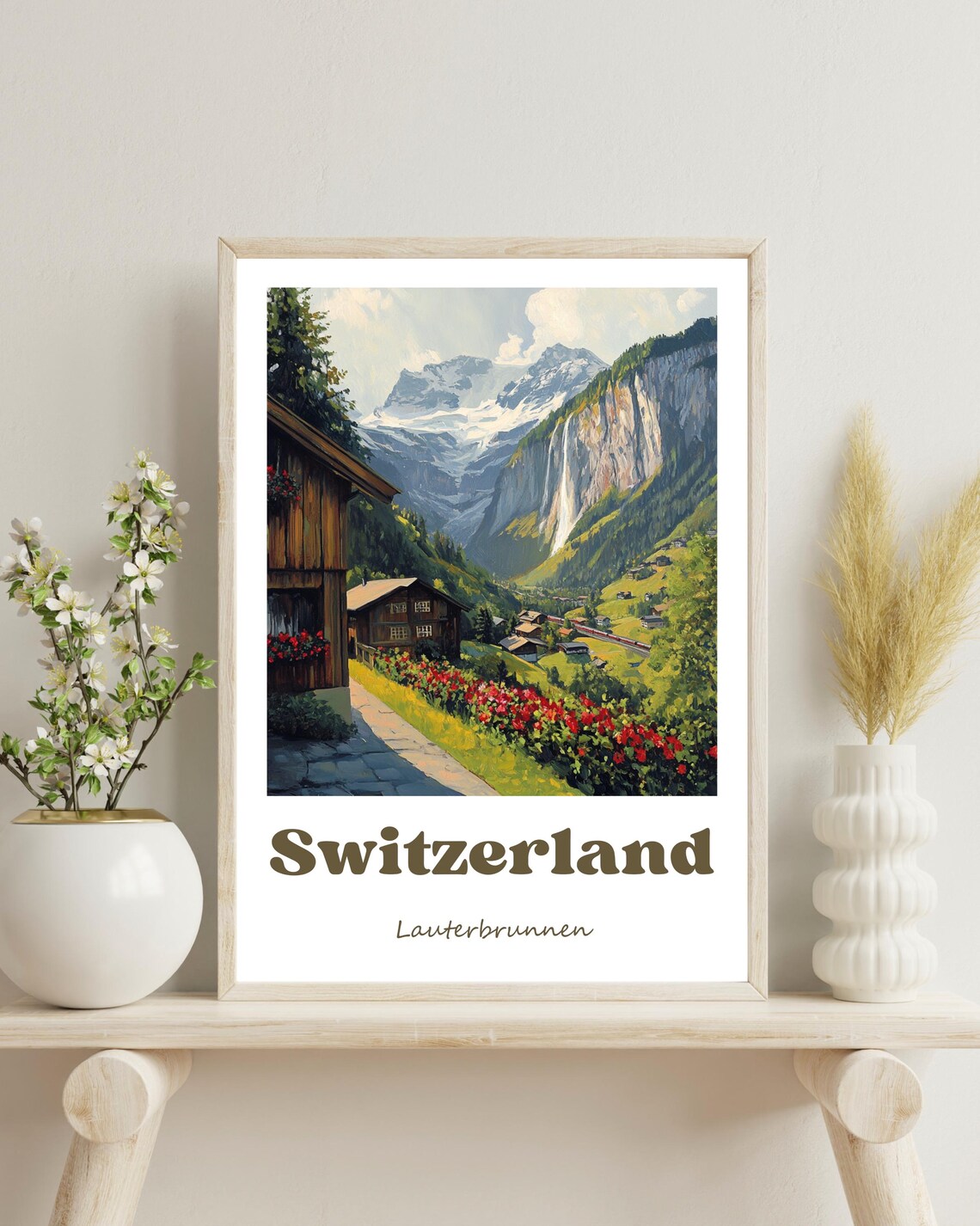 Lauterbrunnen Switzerland - Travel Travel Poster