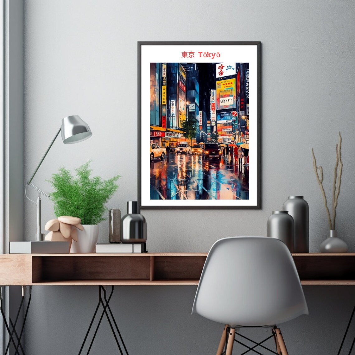 Tokyo Poster, Shibuya Crossing Japan Travel Poster - Image 2