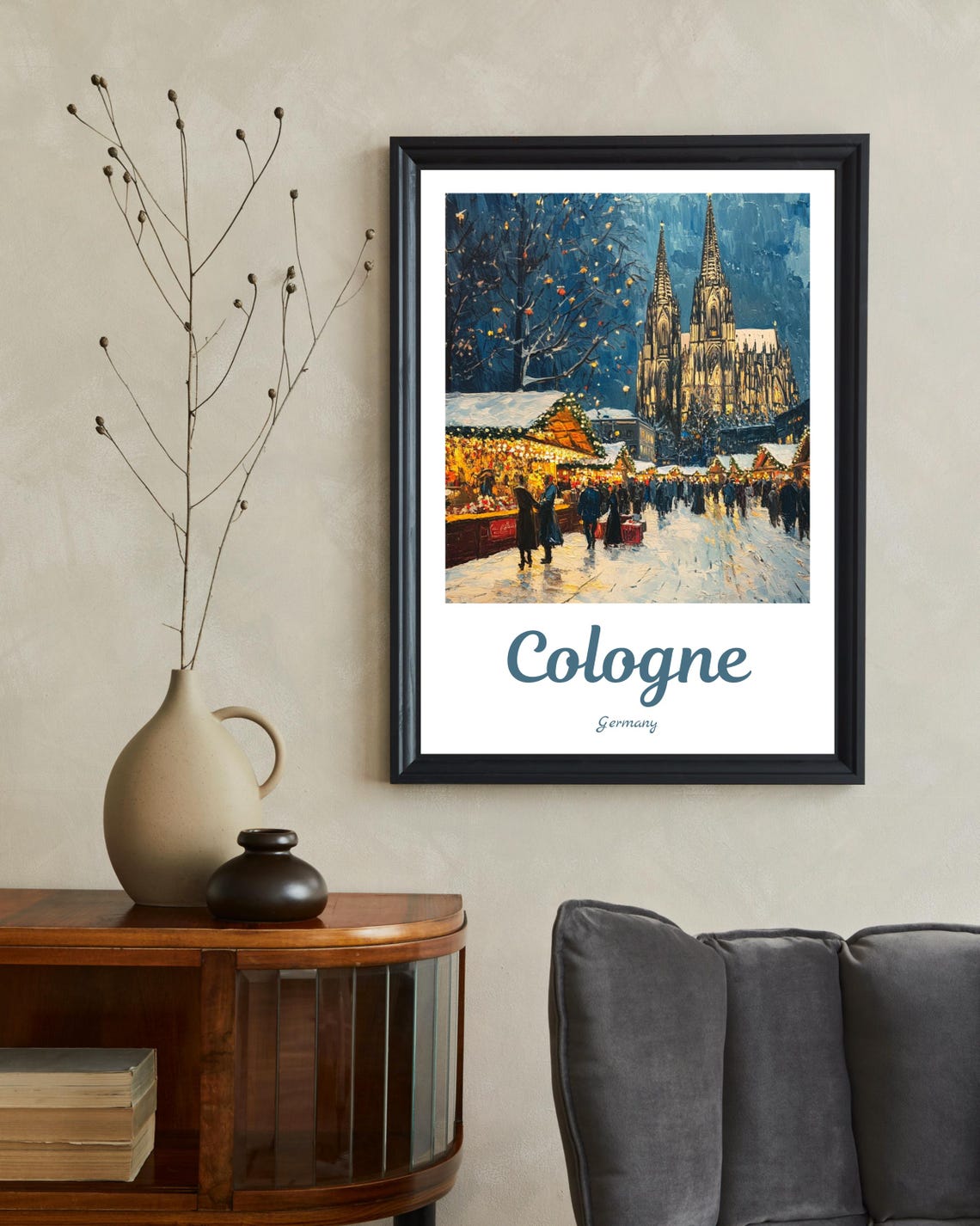 Cologne Winter Wonderland Christmas Market Poster - Image 2