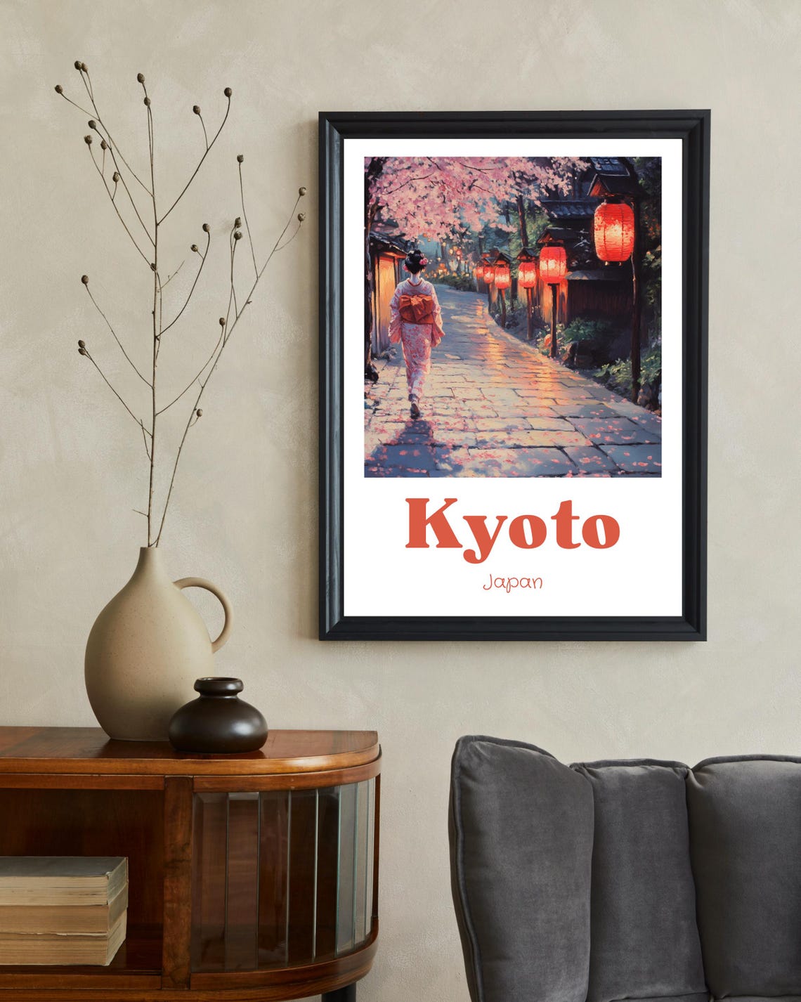 Kyoto Japan Vintage Travel Poster, Spring Kyoto - Image 2