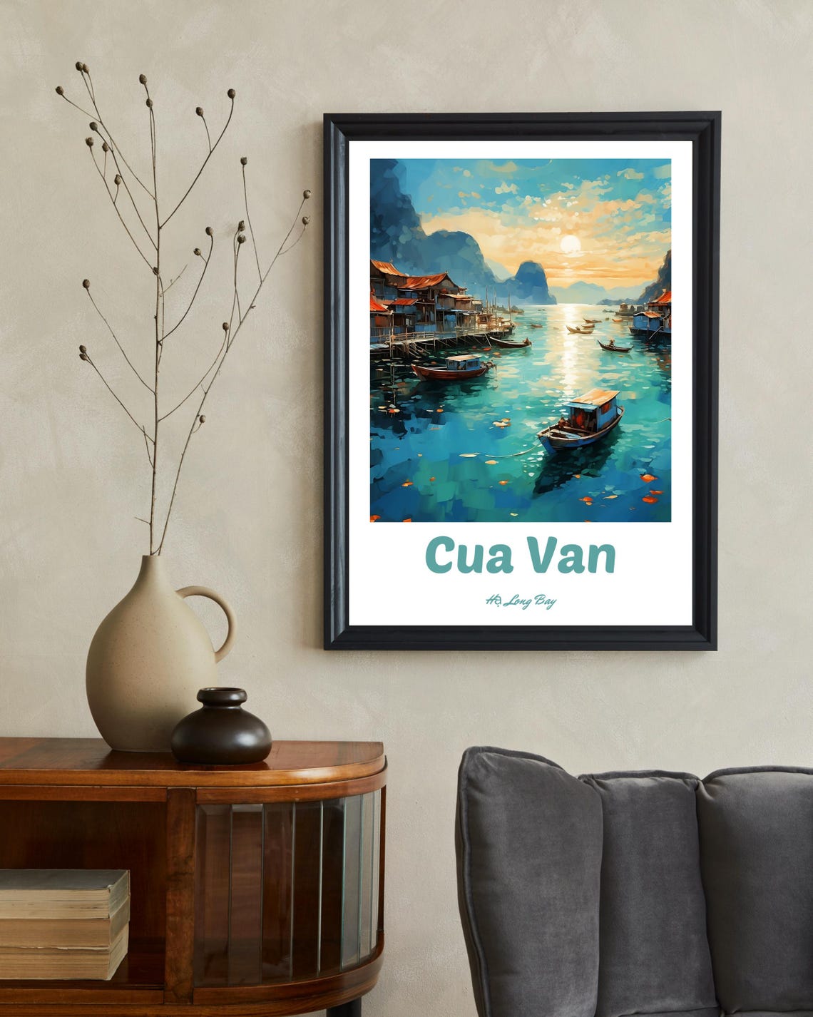 Cua Van Travel Poster, Ha Long Bay Vietnam - Image 2