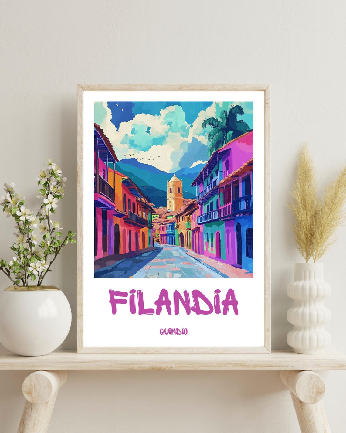 Filandia Quindio Travel Poster, Colombia