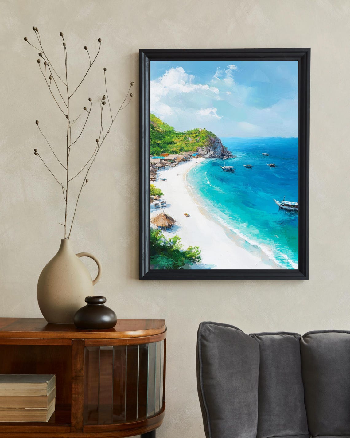 Con Dao Vietnam Travel Poster, Tropical Beach - Image 2