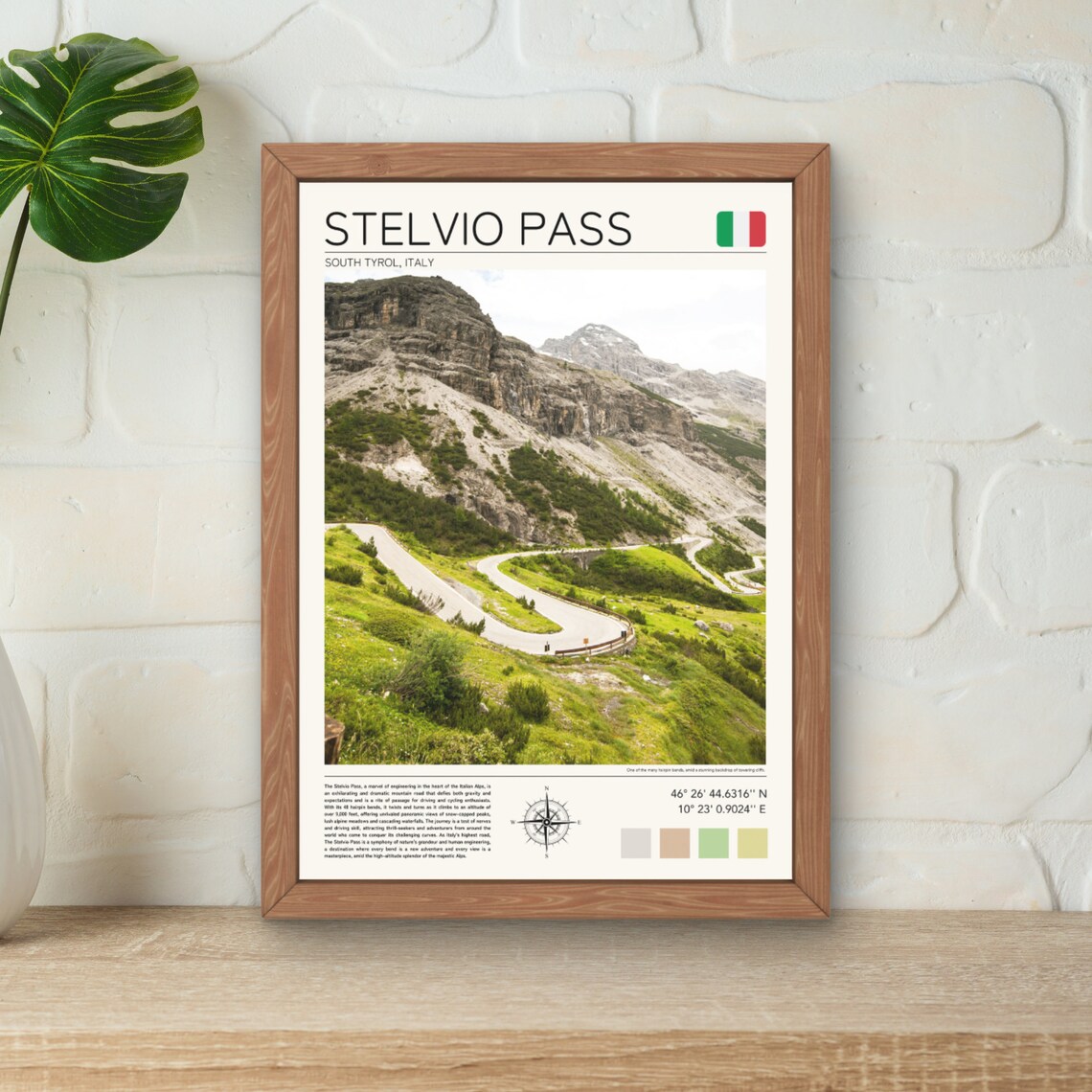 Stelvio Pass, Italy Alps Landscape Art Print