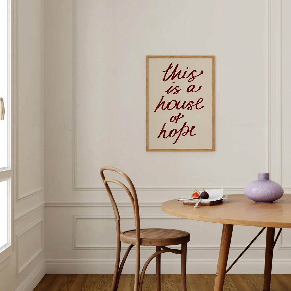 Minimalist Christian Quote Art Print, Living Room Sign - Image 2