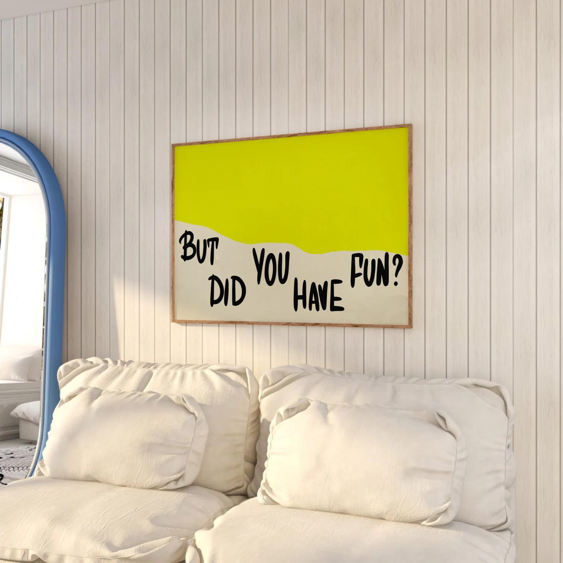 Did You Have Fun Trendy Quote Print Above Bed Horizontal Print Dorm Room Prints Teen Girl Bedroom Print College Apartment Preppy Room Decor - Image 2