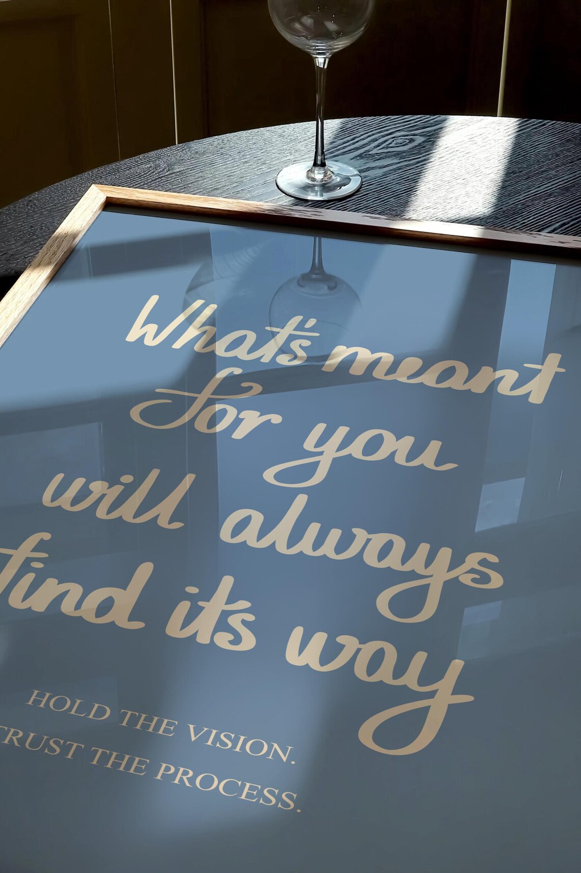 Blue Quote Wall Art, Trendy Bedroom Decor Print - Image 2