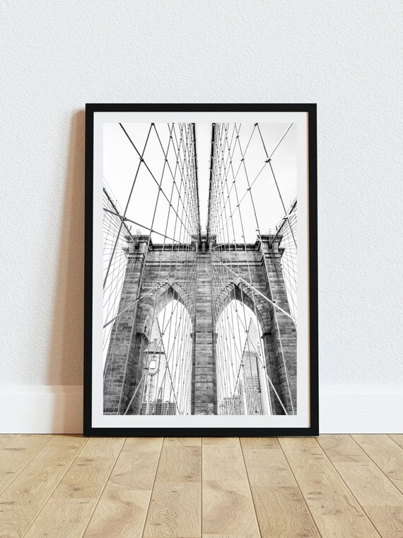 Brooklyn Bridge, New York Architecture Art Print
