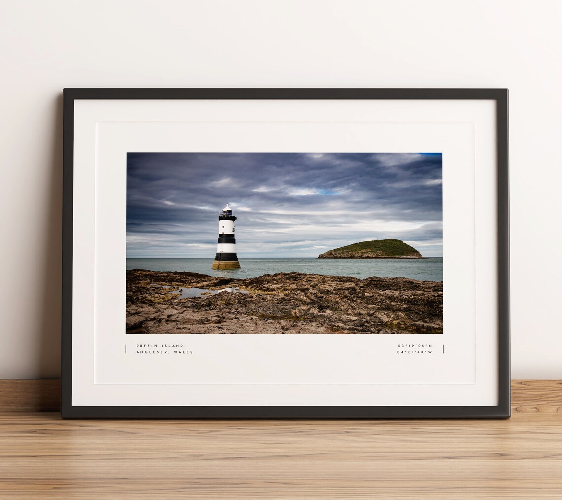 Anglesey Coordinates Travel Poster, Wales Wall Art