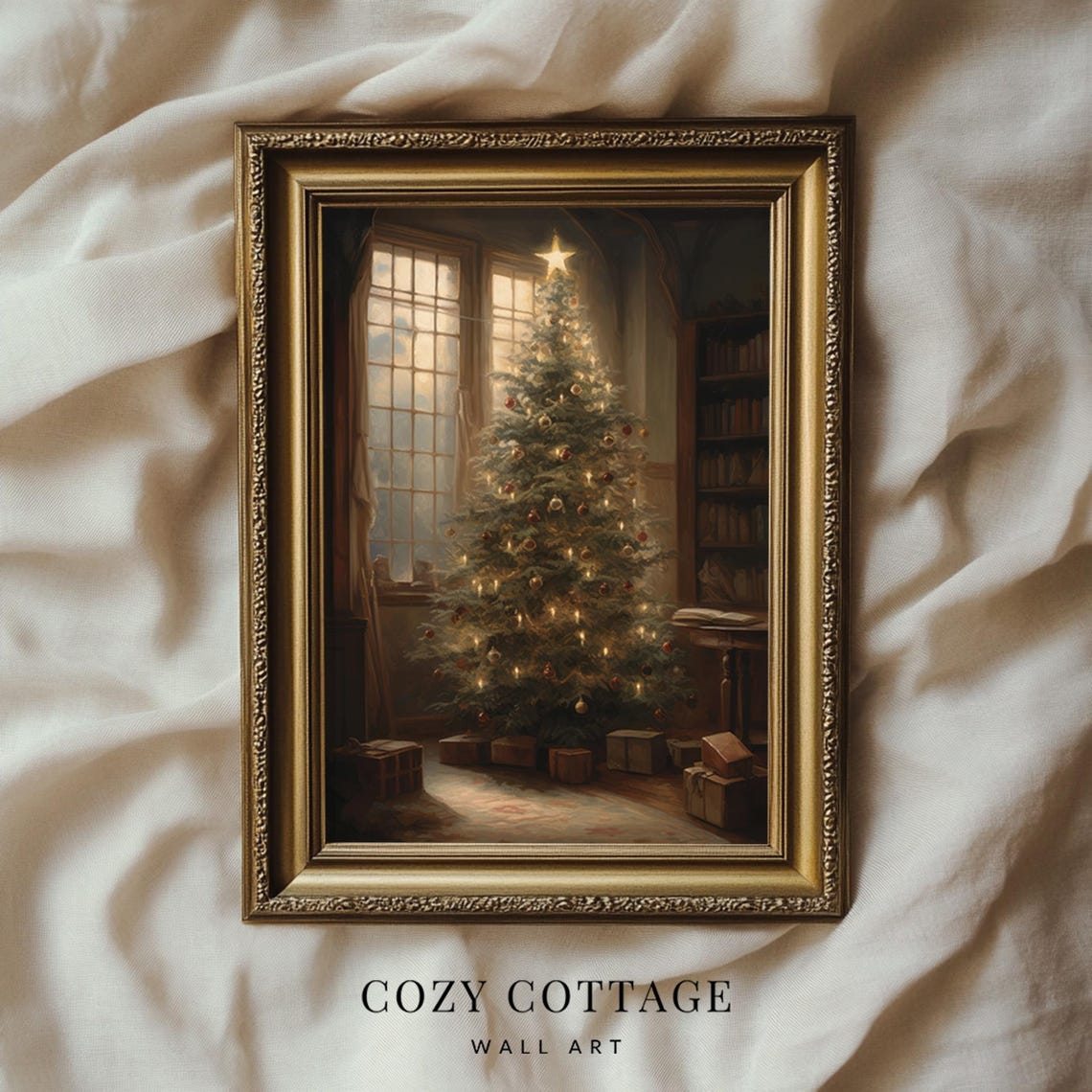 Christmas Tree - Moody Vintage Style