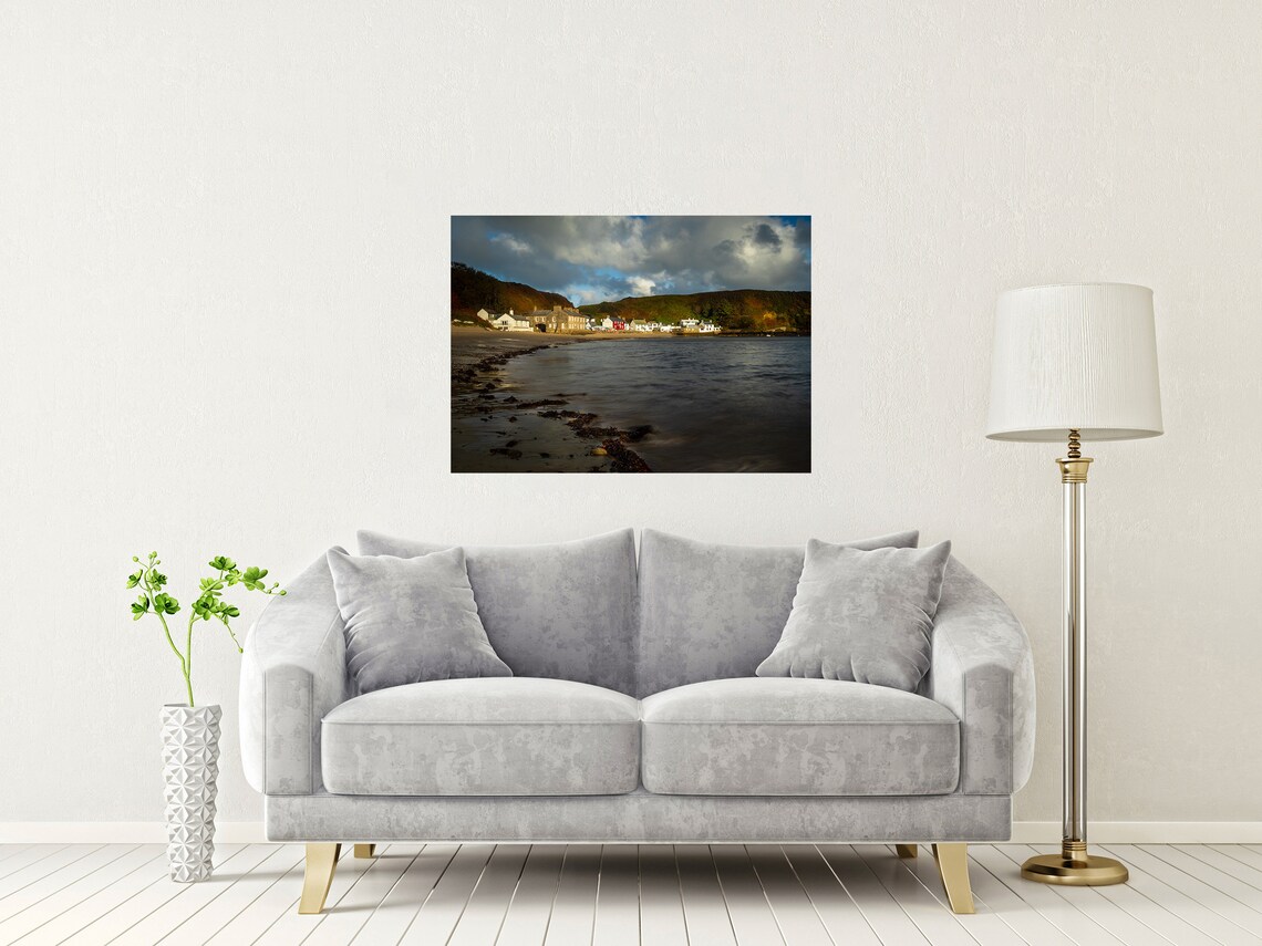 Porthdinllaen Gwynedd Wales Harbour Village Coastal Seaside Poster - Image 2