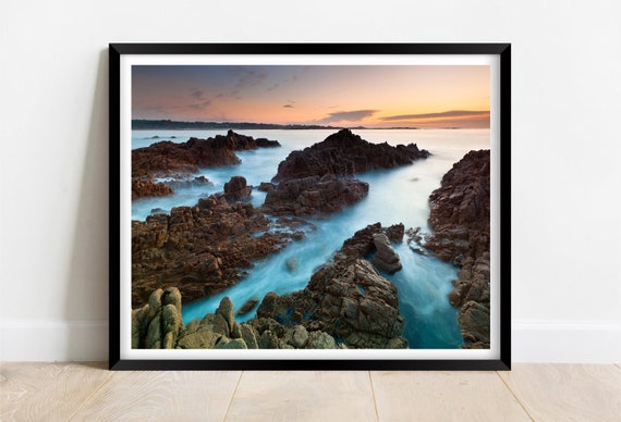 Fort Hommet Vazon Bay In Guernsey At Sunset Limited Edition Print Photography Fine Art Wall Art Exclusive Print Posters Photos