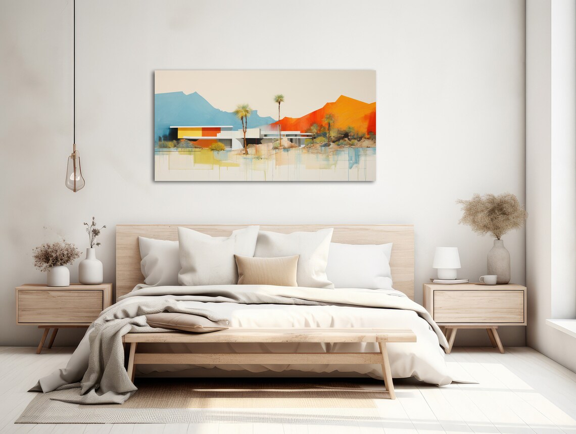 Palm Springs Mid-Century Desert Vista Art Print - Image 2