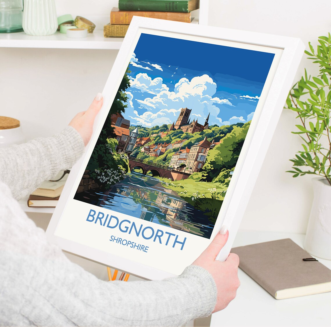 Bridgnorth Travel Poster, England Wall Art Print - Image 5