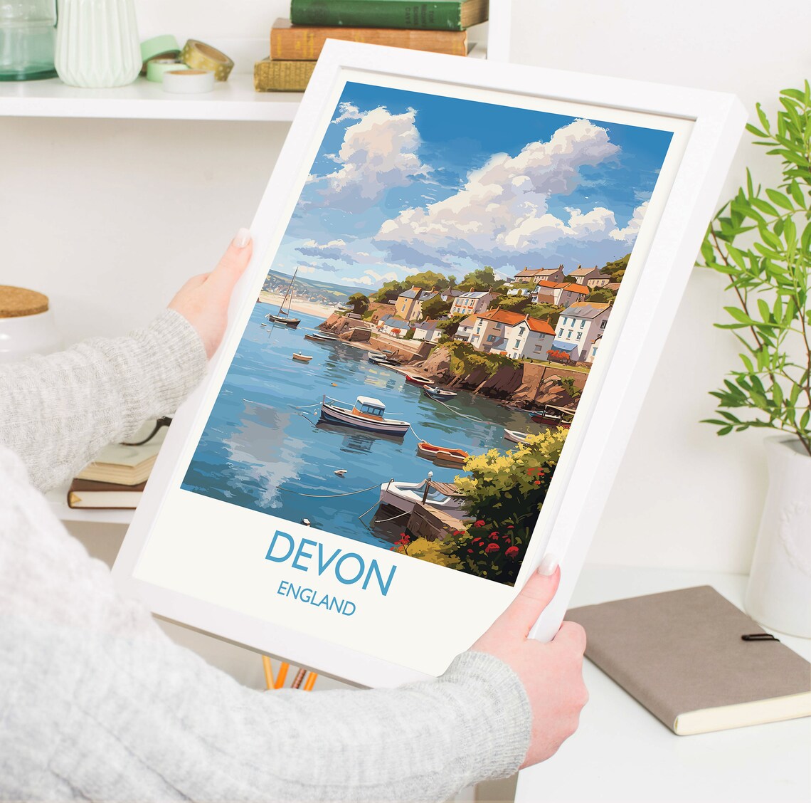 Devon Travel Poster, England Travel Art Print - Image 5