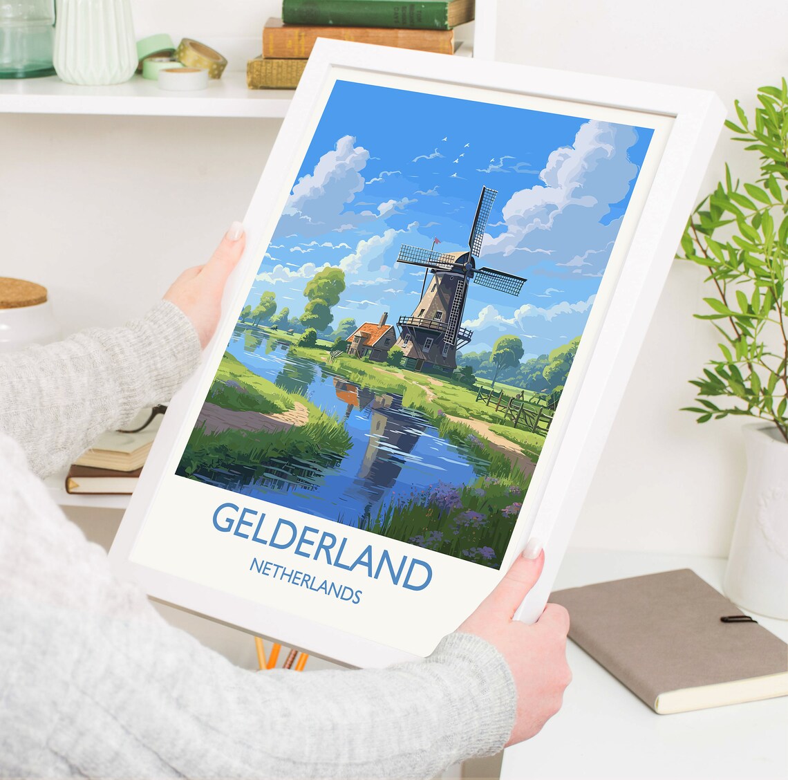 Gelderland Travel Poster, Dutch Art Travel Print - Image 5