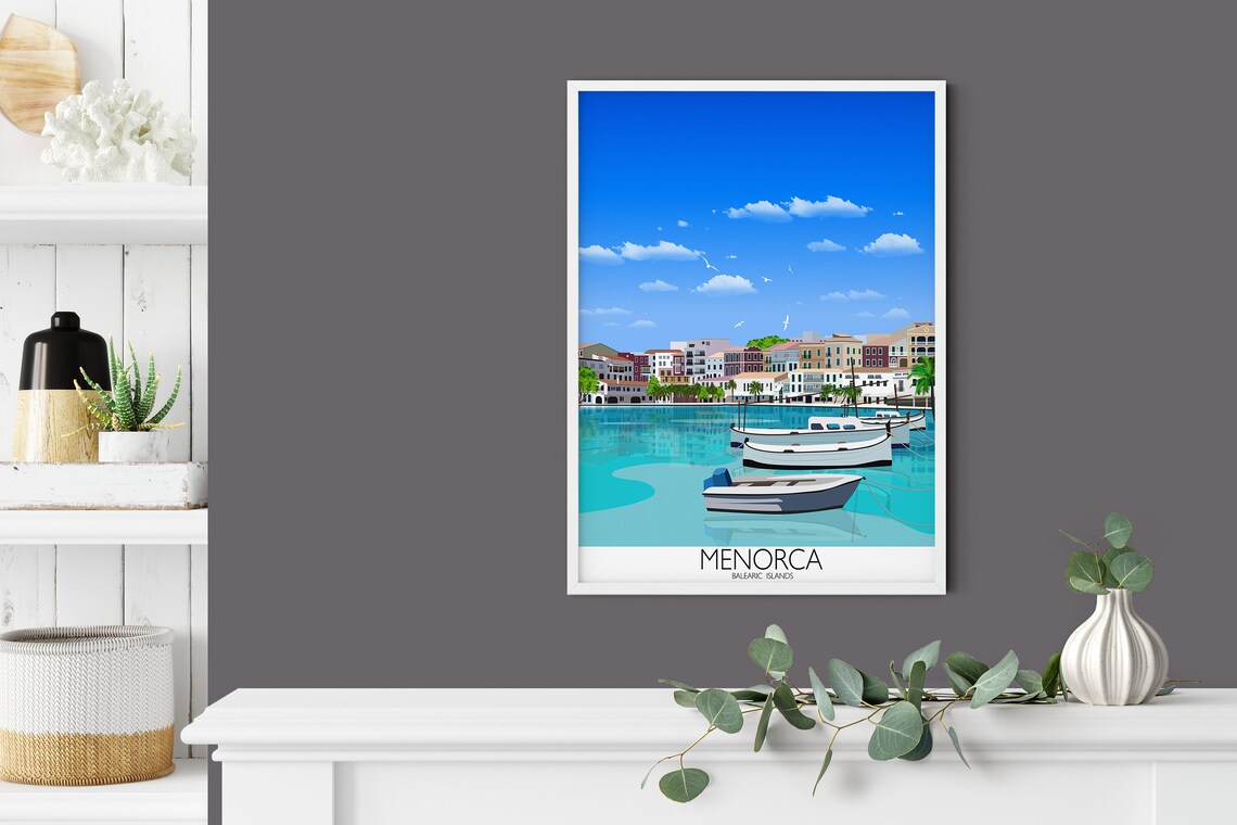 Menorca Travel Poster, Balearic Islands Art Print - Image 2