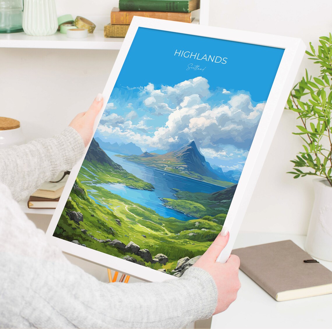 Highlands Travel Poster, Scotland Wall Art Print - Image 5
