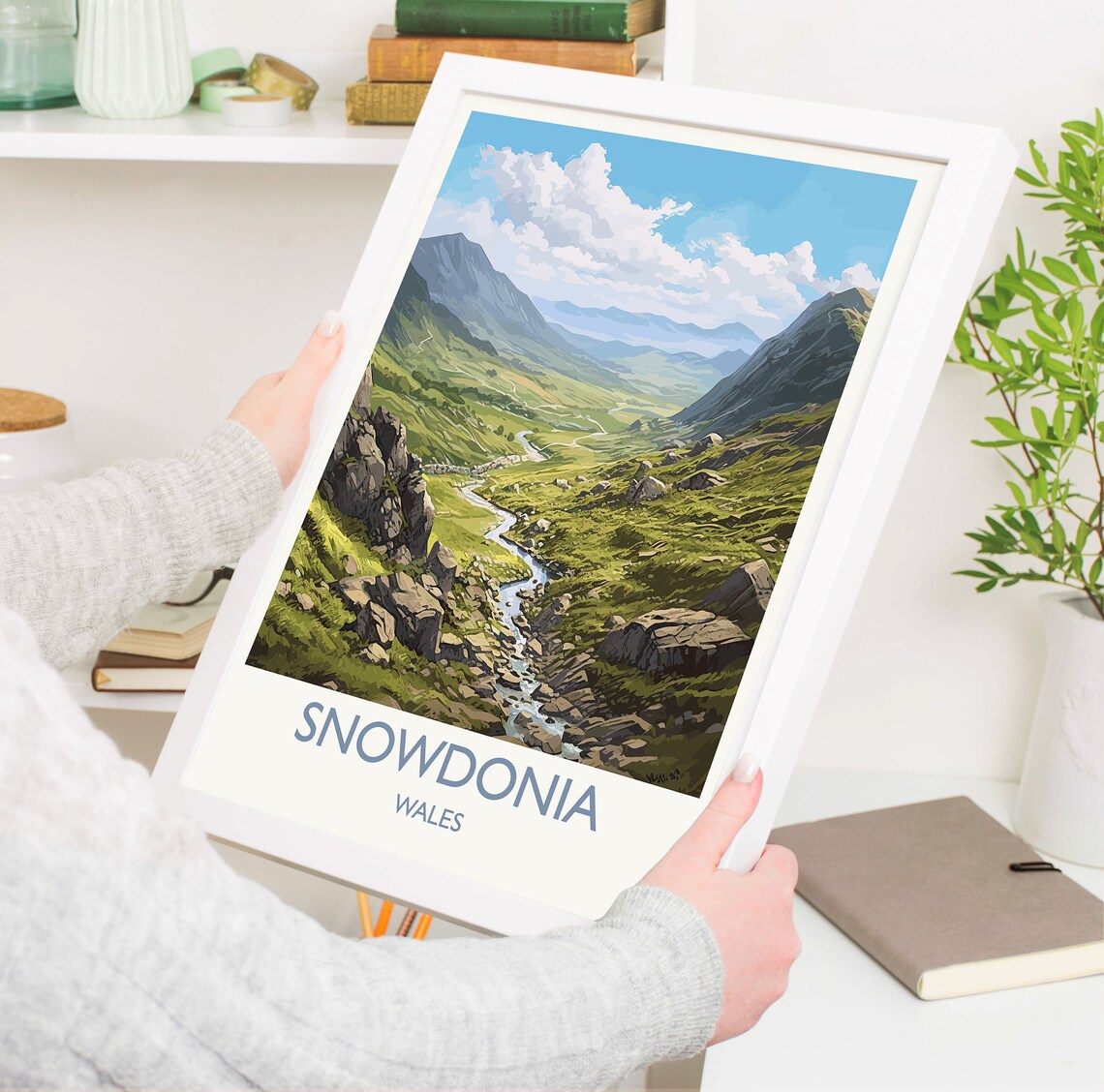 Snowdonia Travel Poster, Wales Travel Art Print - Image 5