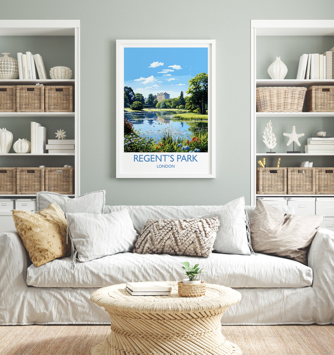 Regents Park Travel Poster Wall Art Travel Print Of Regents Park London Poster Regents Park Gift Regents Park Art Lovers Gift - Image 4