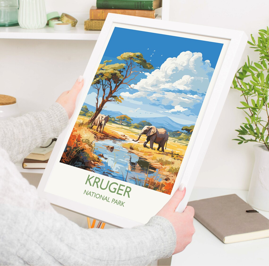 Kruger Travel Poster, South Africa Art Print - Image 5
