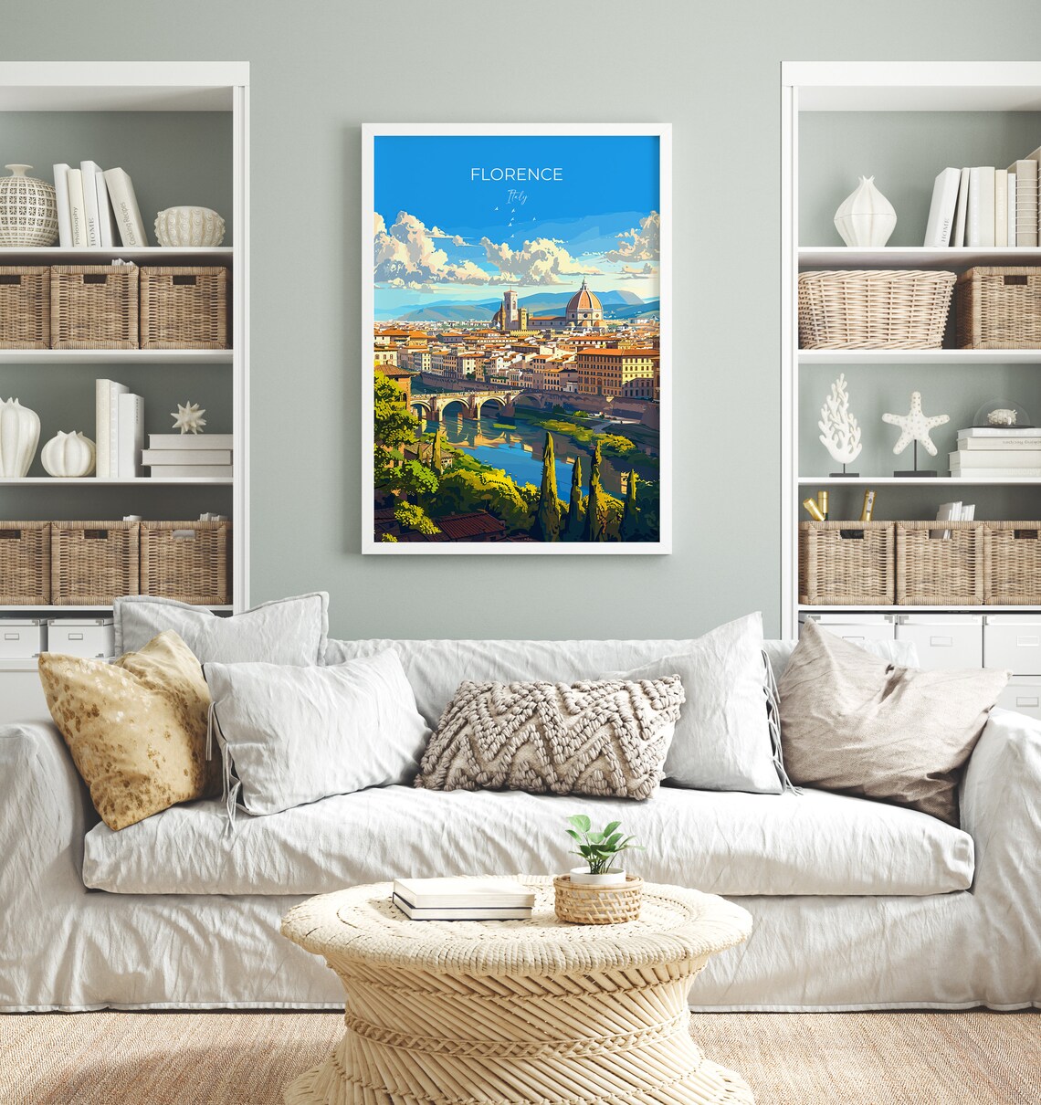 Florence Travel Poster, Italy Travel Art Print - Image 4