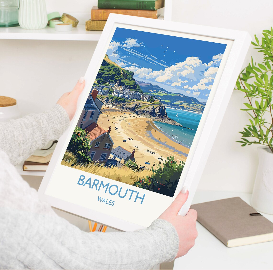 Barmouth Travel Poster, Wales Wall Art Print - Image 5