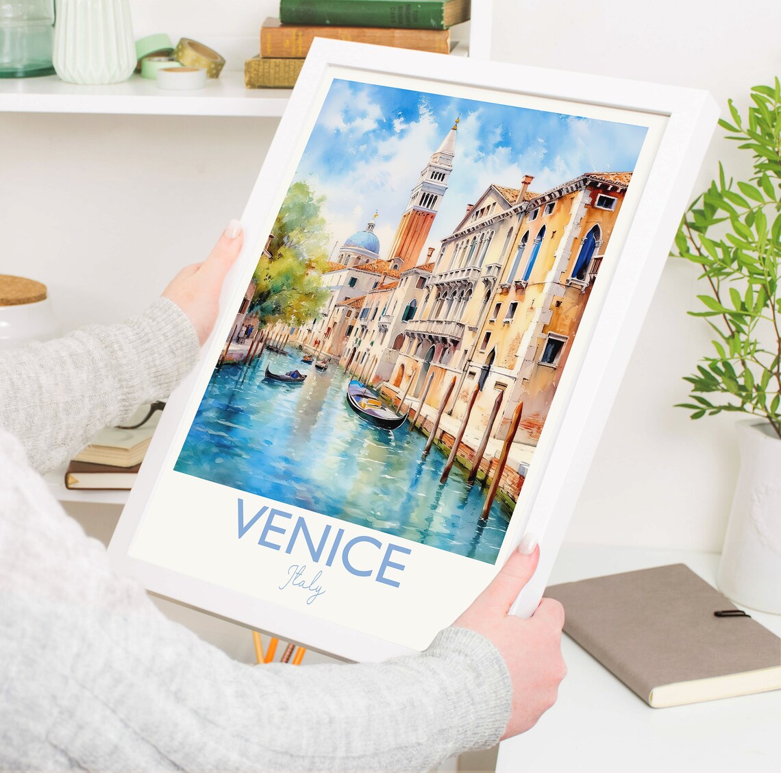 Venice Travel Poster, Watercolor Travel Print - Image 5