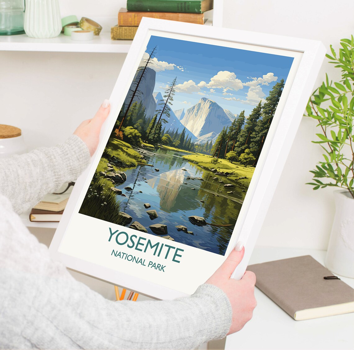 Yosemite National Park Travel Poster, Colorado USA - Image 5